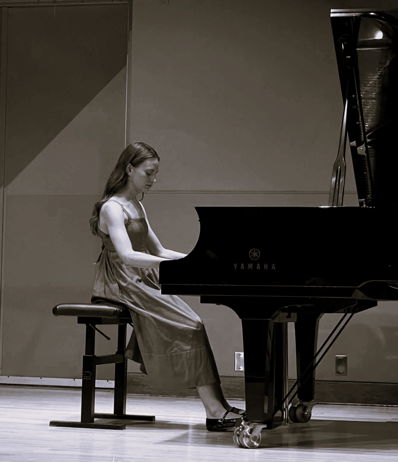 Sarah performing as accompanist